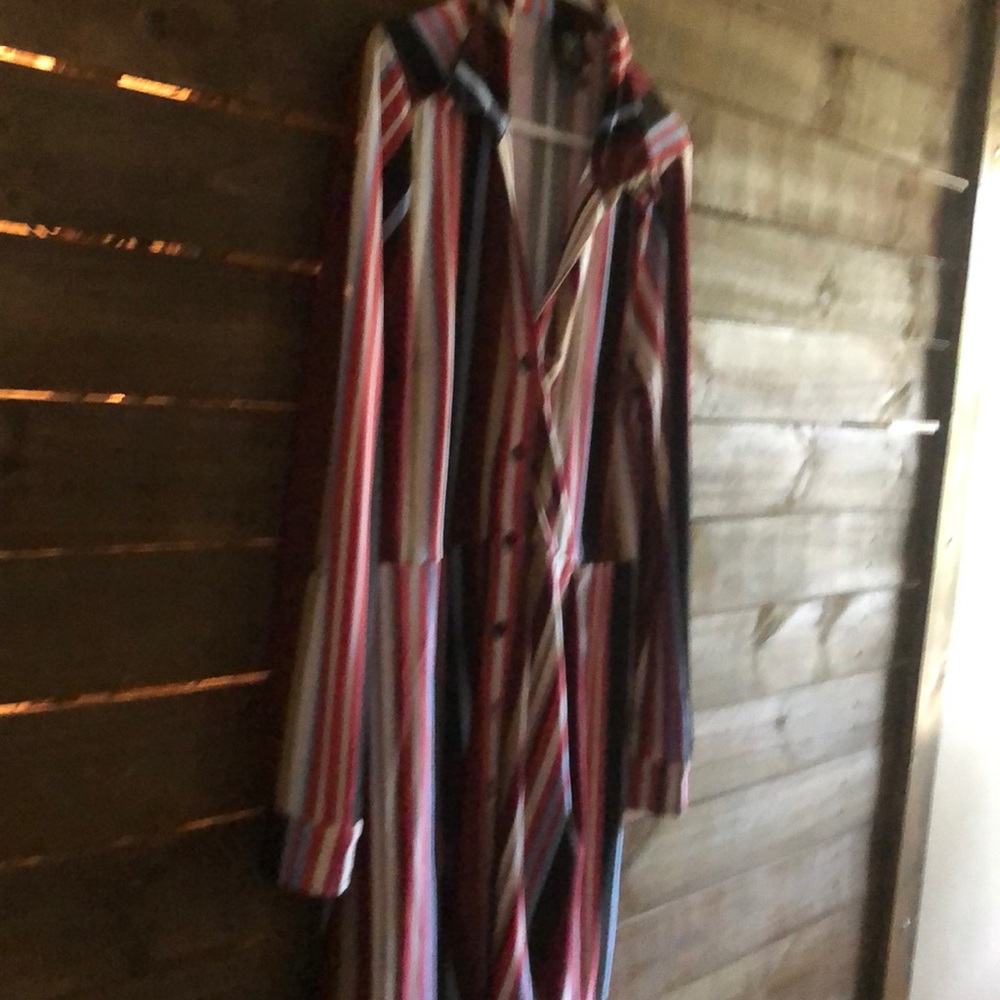 Derek heart long sleeve shirt dress